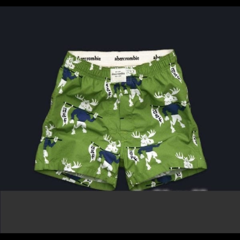 NWT Abercrombie kids cartoon logo boxer